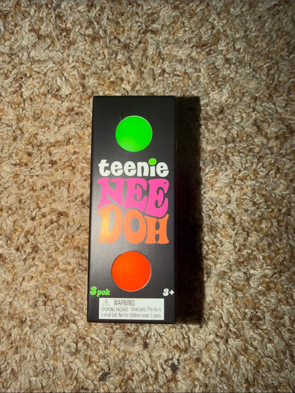 Teenie Nee Doh 3 pack Squeeze Stress Ball Toy Tiny Needoh